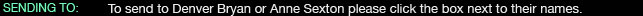 Sending To: